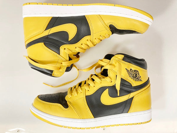 ジョーダン JORDAN NIKE AIR JORDAN 1 RETRO HIGH OG POLLEN/WHITE-BLACK ナイキ エア ジョーダン 1 レトロ ハイ オリジナル ポレン/ホワイト-ブラック イエロー系 黄  555088-701 メンズ靴 スニーカー イエロー 28cm 101-shoes683