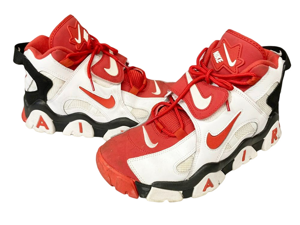 ナイキ NIKE AIR BARRAGE MID WHITE/UNIVERSITY RED エア バラージ ミッド ユニバーシティレッド ホワイト系 白 レッド系 赤 シューズ AT7847-102 メンズ靴 スニーカー レッド 27.5cm 101-shoes872