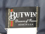 BUTWIN バドウィン ジップネック ナイロン ジャケット 80s USA製 スタンドネック ネイビー メンズ (TP-624)