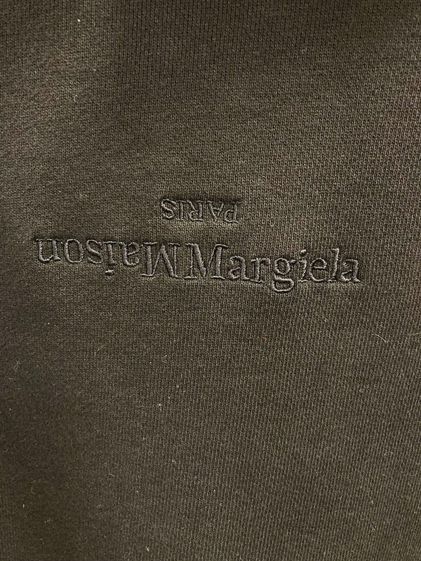 メゾン マルジェラ MAISON MARGIELA HOODIE BLACK フーディ プルオーバー ロゴ刺繍 パーカー トップス 黒 S30GU0143 S25403 サイズ46 パーカ ロゴ ブラック 101MT-1773