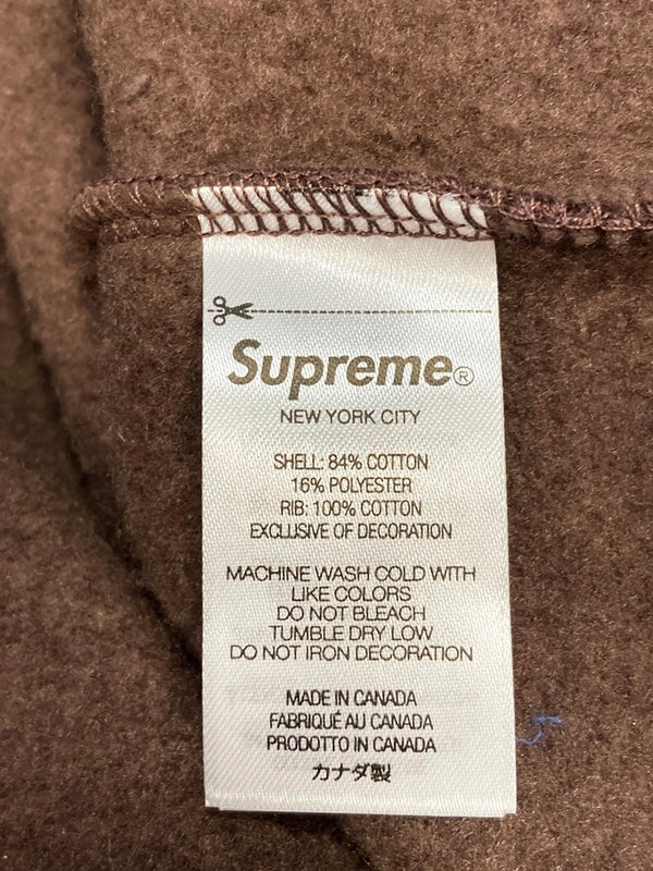 シュプリーム SUPREME Box Logo Crewneck Brown 22AW ボックス ロゴ クルーネック プルオーバー トレーナー スウェット ロゴ ブラウン Lサイズ 101MT-2000