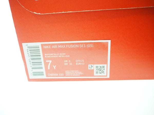 ナイキ NIKE AIR MAX FUSION SE１GS ナイキ エアマックス フュージョン SE１ キッズ規格 CN8568-100 レディース靴 スニーカー ホワイト 25cm 101-shoes329
