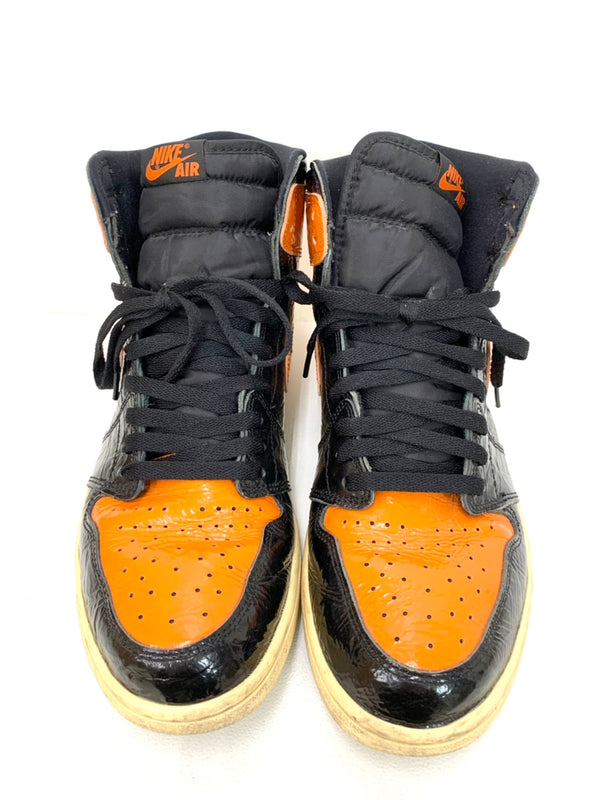 ナイキ NIKE エア ジョーダン 1 レトロ ハイ AIR JORDAN 1 RETRO HIGH OG "SHATTERED BACKBOARD 3.0"BLACK/STARFISH-PALE 555088-028 メンズ靴 スニーカー ロゴ オレンジ 201-shoes167