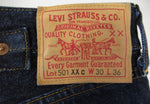 LEVIS Levi’s リーバイス 501 XXｃ 赤耳 ビッグE ボタン裏555 デニム パンツ ジーンズ ボタンフライ ネイビー 紺 米国製 アメリカ製 メンズ  サイズ30 (BT-229)