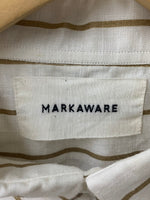 マーカウェア MARKAWARE 19AW ストライプシャツ サイズ2 長袖シャツ マルチカラー 201MT-1760