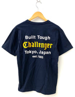 チャレンジャー CHALLENGER BUILT TOUGH POCKET TEE クルーネック ポケット Tシャツ プリント ネイビー Mサイズ 201MT-1303
