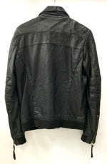ジョンブル JOHNBULL シングルライダース ブルゾン 本革 ラム革 羊革 ジャケット 無地 ブラック Lサイズ 201MT-1926