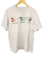 シュプリーム SUPREME Rocks Tee ロックス ジュエリー Tシャツ 18SS 半袖 トップス ライトグレー系 ロゴ Tシャツ プリント グレー Mサイズ 101MT-1226
