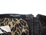 ドルチェ&ガッバーナ Dolce&Gabbana ラムスキン レザースカート ジッパー 本革 黒 サイズ40  ボトムスその他 無地 ブラック 101LB-7