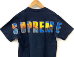 シュプリーム SUPREME 17AW Crash Tee Tシャツ ロゴ ネイビー Sサイズ 201MT-1536
