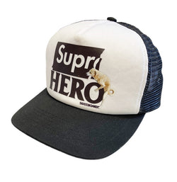 シュプリーム SUPREME × ANTIHERO アンタイヒーロー Mesh Back 5-Panel メッシュ バック 5パネル キャップ  帽子 メンズ帽子 キャップ ロゴ ブラック 101hat-64