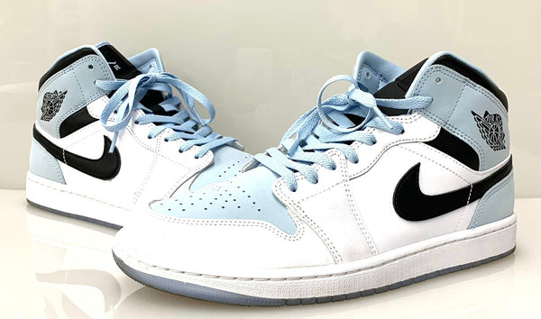 ナイキ NIKE  1 Mid Ice Blue Nubuck DV1308-104 メンズ靴 スニーカー ロゴ ブルー 28cm 201-shoes657