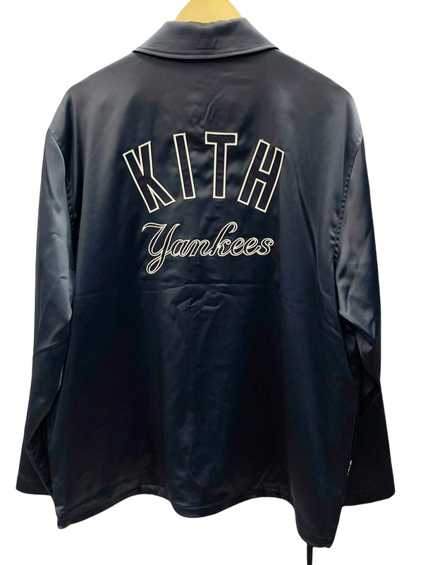 キス KITH × NEW YORK YANKEES 20AW Snakeskin Coaches Jacket ニューヨークヤンキース コーチジャケット ネイビー系 紺  ジャケット ネイビー Lサイズ 101MT-1459