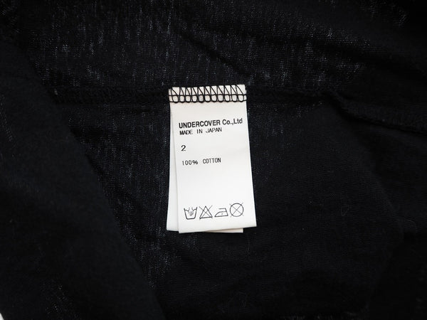 アンダーカバー UNDERCOVER UNDERCOVER MANIAC Tシャツ 半袖カットソー トップス ロゴ サイズ2 日本製 黒 Tシャツ プリント ブラック 101MT-354