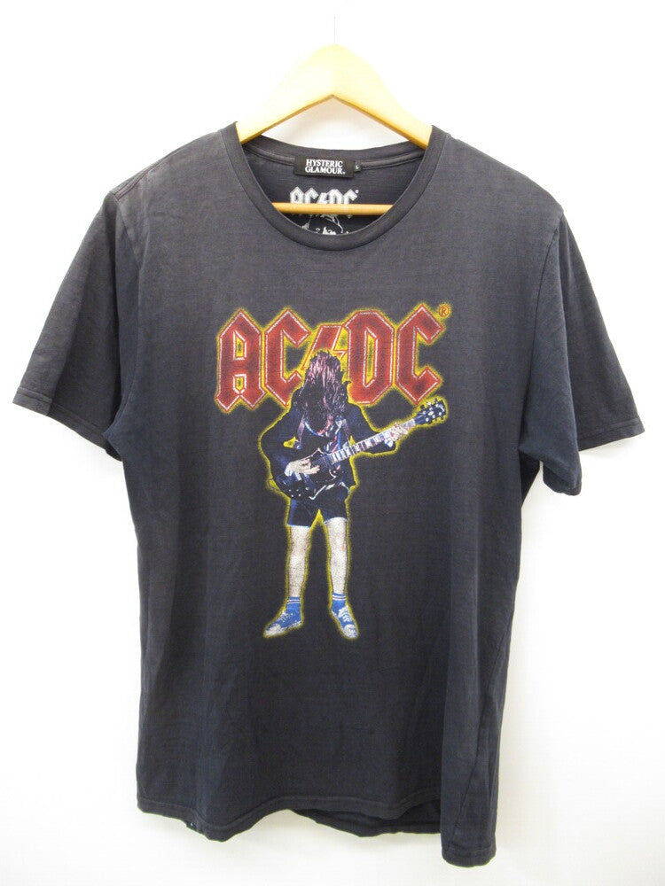 HYSTERIC GLAMOUR ヒステリックグラマー プリント Tシャツ ACDC バンT