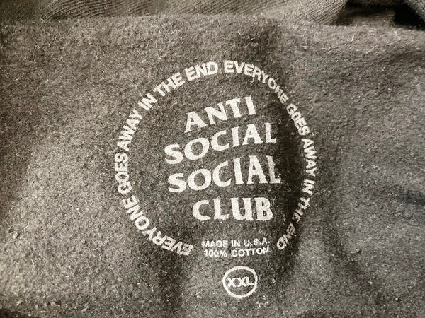 アンチソーシャルソーシャルクラブ ANTI SOCIAL SOCIAL CLUB Fragment Bolt ブラック系 黒 ロゴ プルオーバー パーカー  XXL パーカ プリント ブラック 3Lサイズ 101MT-1278