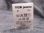 TCB JEAN tcbジーンズ TCBjeans デニムジャケット デニム JKT Jacket 日本製 made inJAPAN ブルー ネイビー サイズW36 メンズ (TP-696)