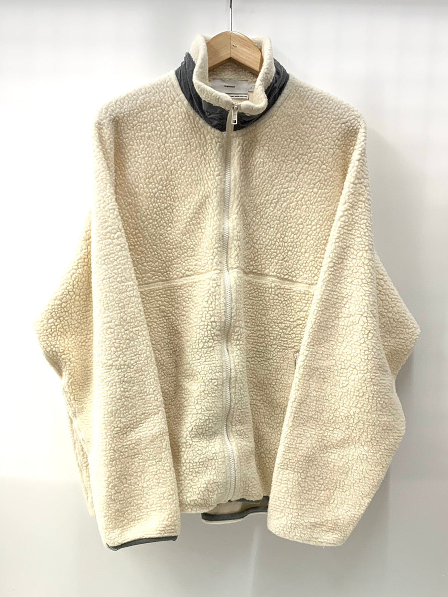 グラフペーパー Graphpaper Wool Boa Zip-Up Blouson ボアジャケット