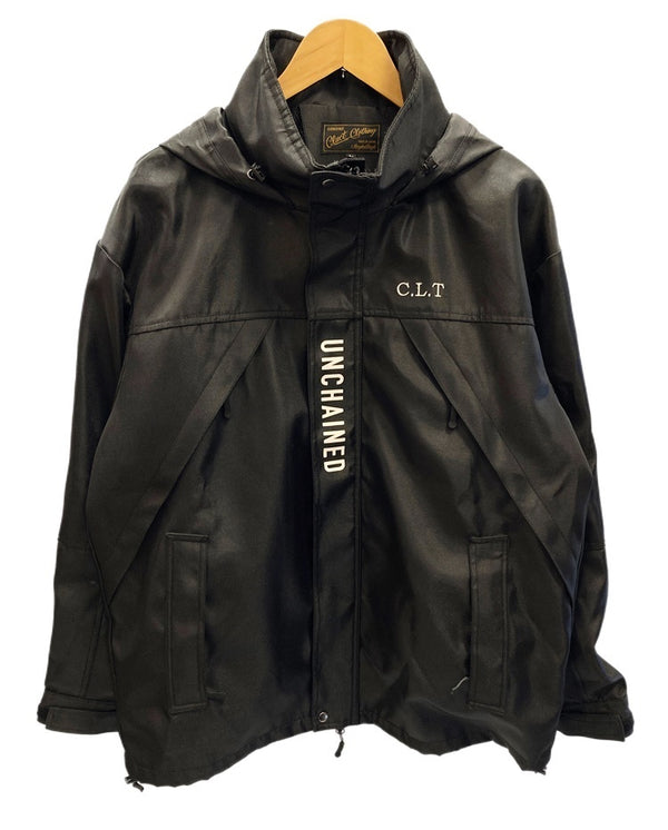 クラクト CLUCT CLT-MOUNTAIN マウンテンパーカー アウター 黒 刺繍ロゴ 3071 ジャケット ロゴ ブラック Lサイズ 101MT-1873