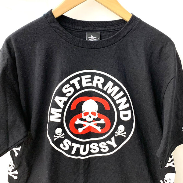 ステューシー STUSSY STUSSY  x mastermind JAPAN  CIRCLE SKULL TEE Tシャツ ロゴ ブラック Mサイズ 201MT-2104
