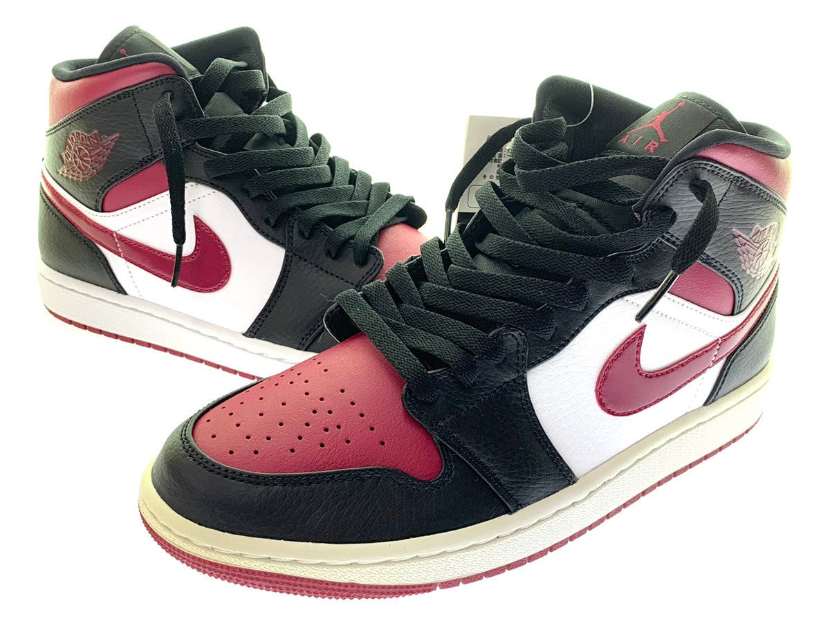 ナイキ NIKE AIR JORDAN 1 MID BLACK/RED/WHITE 554724-066 メンズ靴