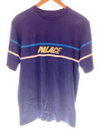 パレス PALACE DOUBLE BUBBLE T-SHIRT ダブル バブル Tシャツ SS19 半袖 トップス ネイビー系 ブルー系 Tシャツ プリント ネイビー Mサイズ 101MT-830