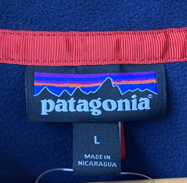 パタゴニア PATAGONIA フリース ハーフジップ 26165FA21 ジャケット ロゴ ネイビー Lサイズ 201MT-1737
