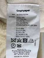 グラフペーパー Graphpaper Wool Boa Zip-Up Blouson ボアジャケット GU203-70166 ジャケット 無地 ベージュ 2サイズ 201MT-2009