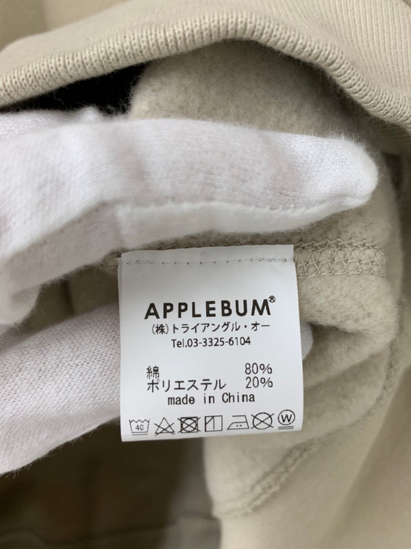 アップルバム APPLEBUM クルーネック プルオーバー トレーナー スウェット ロゴ ベージュ LLサイズ 201MT-1161