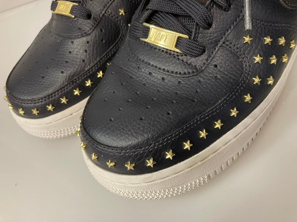 Air force 1 cheap black with gold stars