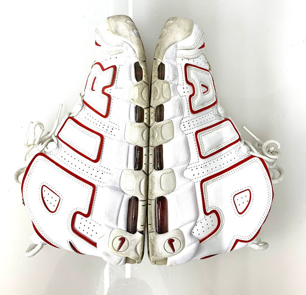 ナイキ NIKE AIR MORE UPTEMPO WHITE/VARSITY RED (2021) 921948-102 メンズ靴 スニーカー ロゴ ホワイト 26.5cm 201-shoes666