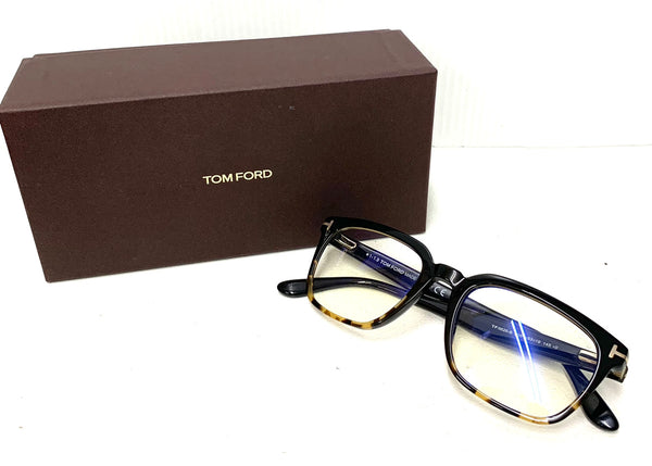 【中古】トム・フォード TOM FORD ウェリントン  BRW CLR TF5626-B 眼鏡・サングラス 眼鏡 べっ甲柄 ブラウン 201goods-207