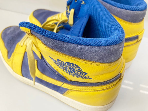 ジョーダン JORDAN NIKE AIR JORDAN 1 RETRO HIGH OG LANEY VARSITY MAIZE/GAME ROYAL-WHITE ナイキ エアジョーダン1 レトロ レーニー イエロー系 ブルー系 黄 青 シューズ  555088-707 メンズ靴 スニーカー イエロー 29cm 101-shoes882