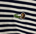 ア ベイシング エイプ A BATHING APE ラコステ LACOSTE ボーダー PH902P 半袖ポロシャツ ロゴ ホワイト 4サイズ 201MT-2038