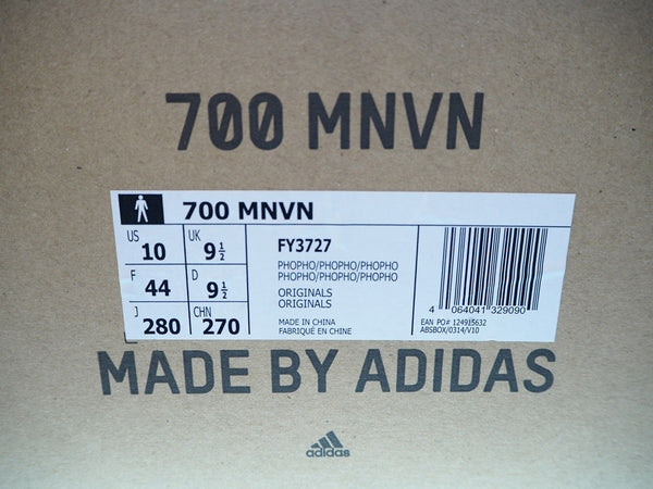 アディダス adidas YEEZY BOOST 700 MNVN アディダス オリジナルス イージーブースト 700  フォスファー イエロー×ブラック FY3727 メンズ靴 スニーカー ブラック 28cm 101-shoes208