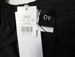 OY オーワイ サイドブロック ジッパー パンツ ブラック コットン 韓国ファッション フリーサイズ ユニセックス OY20a-22 (BT-196)