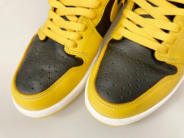 ジョーダン JORDAN NIKE AIR JORDAN 1 RETRO HIGH OG POLLEN/WHITE-BLACK ナイキ エア ジョーダン 1 レトロ ハイ オリジナル ポレン/ホワイト-ブラック イエロー系 黄  555088-701 メンズ靴 スニーカー イエロー 28cm 101-shoes683