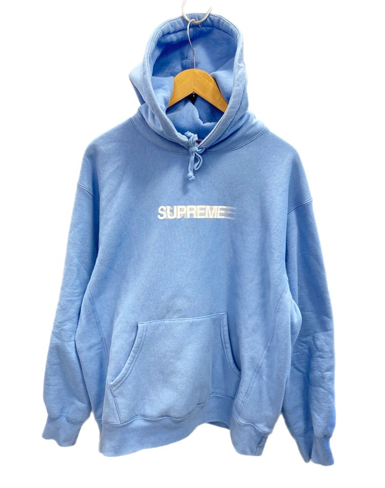 シュプリーム SUPREME Motion Logo Hooded Sweatshirt 23SS ロゴ プルオーバー パーカー パーカ プリント  ブルー Mサイズ 101MT-1837 古着のドンドンサガール