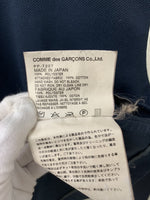 コムデギャルソン COMME des GARCONS クルーネック 長袖 カットソー PP-T207 ロンT 無地 ネイビー Lサイズ 201MT-555