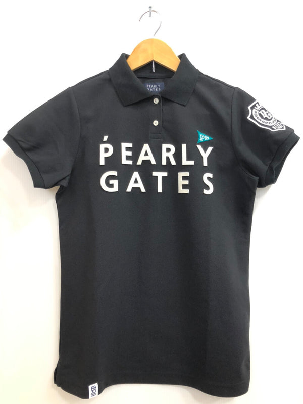 パーリーゲイツ PEARLY GATES 半袖ポロシャツ 半袖ポロシャツ 刺繍 ブラック