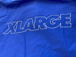 エクストララージ XLARGE  ナイロンジャケット ジャケット フード ジップ ブルー 青 ロゴ プリント 1181501 ジャケット ロゴ ブルー Mサイズ 101MT-522