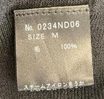 ヒステリックグラマー HYSTERIC GLAMOUR WHISKY カーデ ロゴ トップス 羽織 日本製 0234ND06 カーディガン プリント ブラック Mサイズ 101MT-721