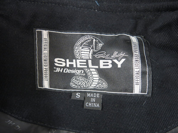 SHELBY シェルビー レーシングジャケット ジャケット JKT アウター コブラ 刺繍 ロゴ ライン 新品タグ付き 厚ジャケット ブラック モノトーン サイズS メンズ (TP-772)