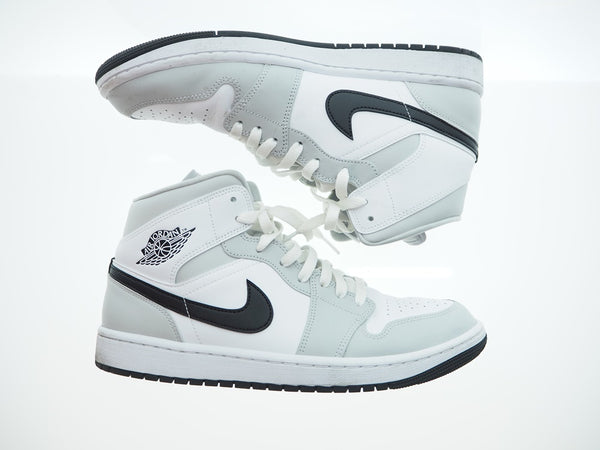 ナイキ NIKE NIKE WMNS AIR JORDAN 1 MID GREY FOG/BLACK-WHITE 21HO-I ナイキ ウィメンズ エアジョーダン 1 ミッド ホワイト ライト スモーク グレー ブラック BQ6472-015 メンズ靴 スニーカー ホワイト 29cm 101-shoes348