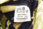 バズリクソンズ BUZZ RICKSON'S  GOLD TIGER PATTERNS COMBAT JACKET タイガー ストライプ コンバット ジャケット 黒 BR14581 36 ジャケット カモフラージュ・迷彩 ブラック 103MT-19