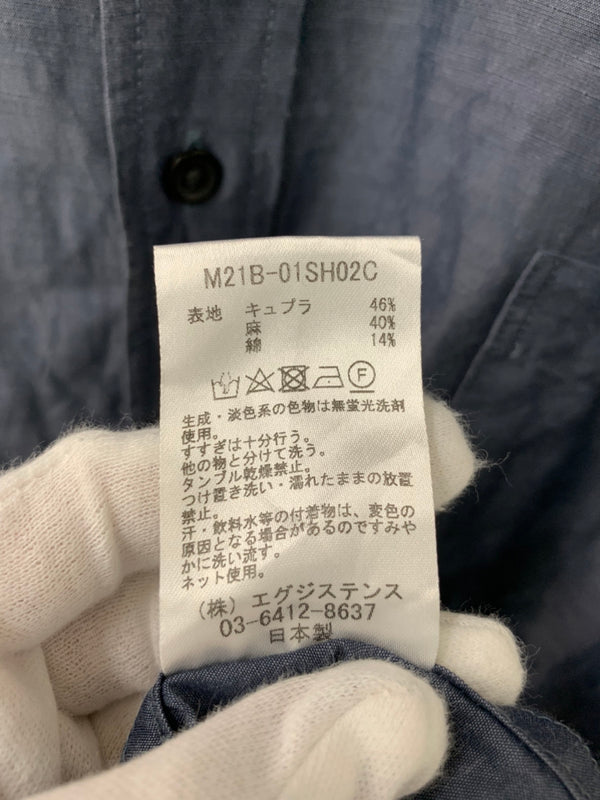 マーカ marka ワイド フィット シャツ WIDE FIT SHIRT 日本製 M21B-01SH02C 長袖シャツ 無地 グレー 201MT-1028