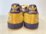 アディダス adidas SUPERSTAR×NBA レイカーズ コービー レブロン ロサンゼルス・レイカーズ レイカーズカラー イエロー 黄 パープル 紫 コラボ シューズ  メンズ靴 スニーカー ブラック 28cm 101-shoes317