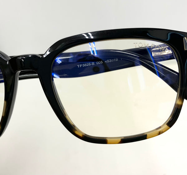 【中古】トム・フォード TOM FORD ウェリントン  BRW CLR TF5626-B 眼鏡・サングラス 眼鏡 べっ甲柄 ブラウン 201goods-207