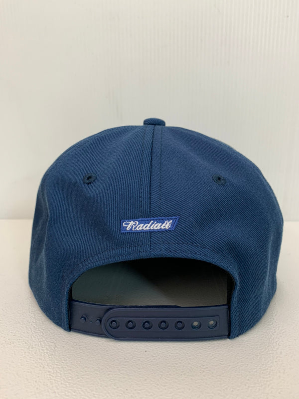 【中古】ラディアル RADIALL ベースボール BASEBALL CAP ロゴ 日本製 RAD-21AW-HAT001 帽子 メンズ帽子 キャップ 刺繍 ブルー 201goods-143