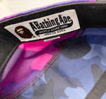 ア ベイシング エイプ A BATHING APE WGM SHARK PANEL CAP カモフラ パネル  ナイロンキャップ パープル ネイビー ブルー ブラック 日本製  フリーサイズ F 001CPG801007X 帽子 メンズ帽子 キャップ カモフラージュ・迷彩 マルチカラー 101hat-49